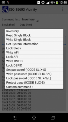 Capture d'écran de l'application RFID NFC Tool - #6