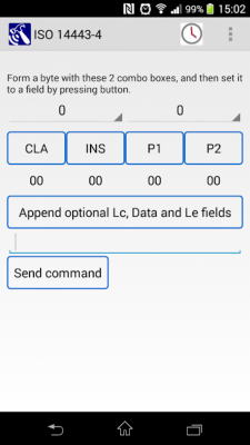 Capture d'écran de l'application RFID NFC Tool - #7