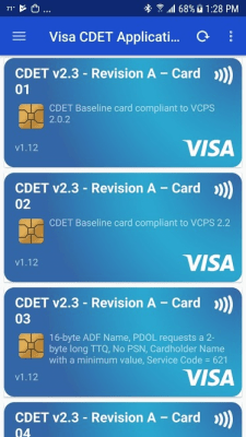 Capture d'écran de l'application Visa Mobile CDET - #1