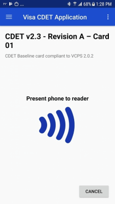 Capture d'écran de l'application Visa Mobile CDET - #2