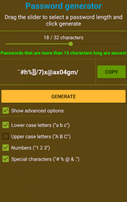 Capture d'écran de l'application How Secure Is My Password? - #3
