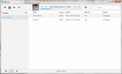Capture d'écran de l'application Museeks - #3