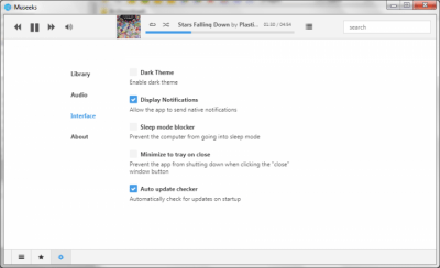 Capture d'écran de l'application Museeks - #4