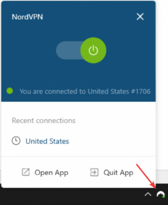 Capture d'écran de l'application NordVPN - #4
