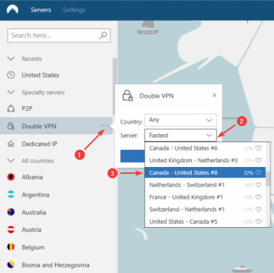 Capture d'écran de l'application NordVPN - #5