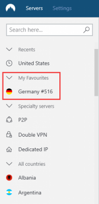 Capture d'écran de l'application NordVPN - #6