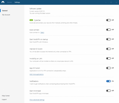 Capture d'écran de l'application NordVPN - #7