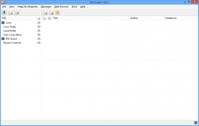 Capture d'écran de l'application RSS Guard - #1