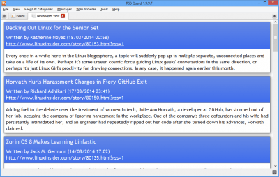 Capture d'écran de l'application RSS Guard - #4