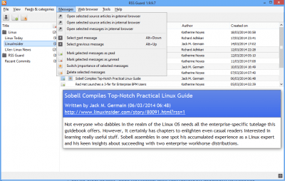 Capture d'écran de l'application RSS Guard - #5