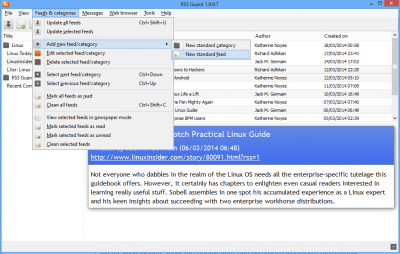 Capture d'écran de l'application RSS Guard - #6