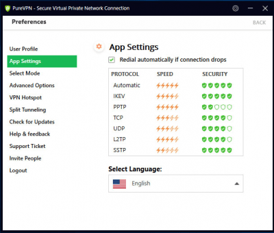Capture d'écran de l'application PureVPN - #5