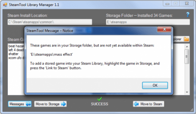 Capture d'écran de l'application SteamTool Library Manager - #4