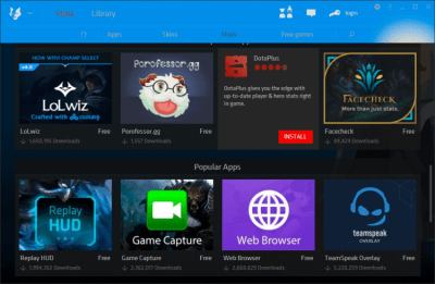 Capture d'écran de l'application Overwolf - #8