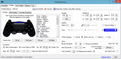 Capture d'écran de l'application DS4Windows - #2