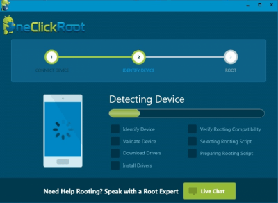 Capture d'écran de l'application OneClickRoot - #3