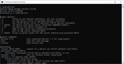 Capture d'écran de l'application Android Debug Bridge (adb) - #3