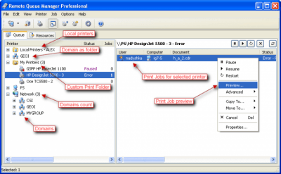 Capture d'écran de l'application Remote Queue Manager Personal - #1