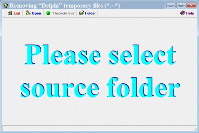 Capture d'écran de l'application RemoveDelphiTemp - #1