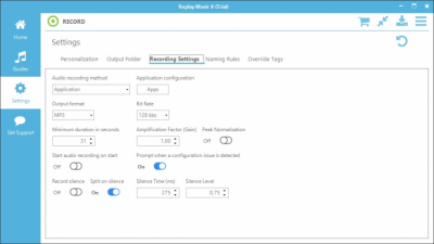 Capture d'écran de l'application Replay Music - #5