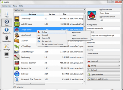 Capture d'écran de l'application QtADB - #7