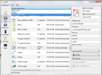 Capture d'écran de l'application QtADB - #9