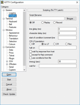 Capture d'écran de l'application KiTTY - #3