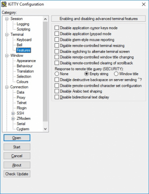 Capture d'écran de l'application KiTTY - #7