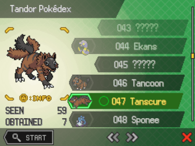 Capture d'écran de l'application Pokemon Uranium - #1