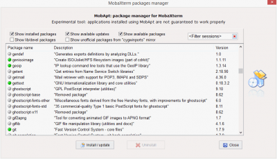 Capture d'écran de l'application MobaXterm - #3