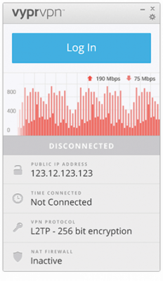 Capture d'écran de l'application VyprVPN - #1