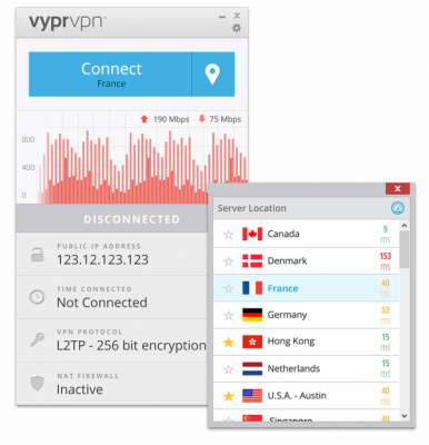 Capture d'écran de l'application VyprVPN - #2