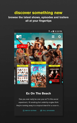 Capture d'écran de l'application MTV - #3