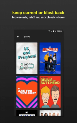 Capture d'écran de l'application MTV - #4