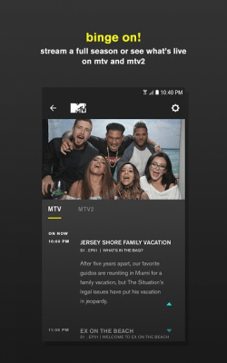 Capture d'écran de l'application MTV - #5