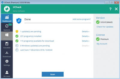 Capture d'écran de l'application UCheck - #7