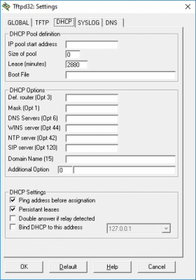 Capture d'écran de l'application Tftpd32 - #4