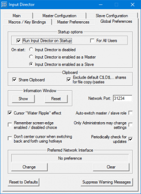 Capture d'écran de l'application Input Director - #4