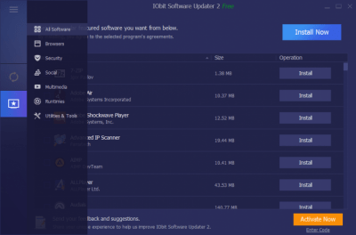 Capture d'écran de l'application IObit Software Updater 2 - #3