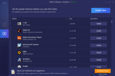 Capture d'écran de l'application IObit Software Updater 2 - #4