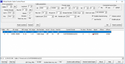 Capture d'écran de l'application Virtual Audio Cable - #1