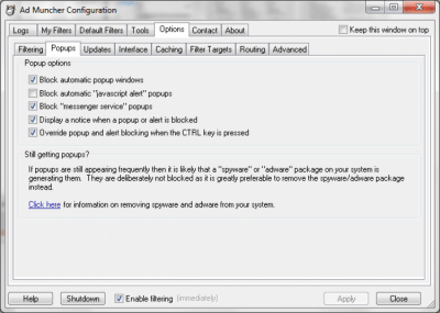 Capture d'écran de l'application Ad Muncher - #5