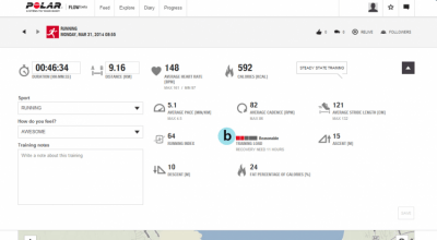 Capture d'écran de l'application Polar Flow - #3