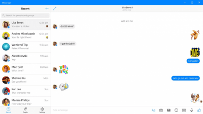 Capture d'écran de l'application Facebook Messenger - #2