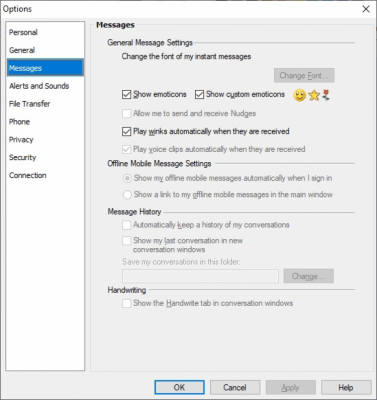 Capture d'écran de l'application MSN Messenger - #4