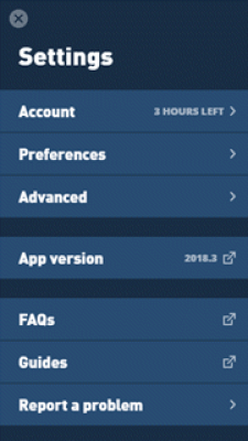 Capture d'écran de l'application Mullvad VPN - #3