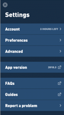 Capture d'écran de l'application Mullvad VPN - #5