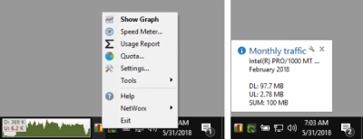Capture d'écran de l'application SoftPerfect NetWorx - #4