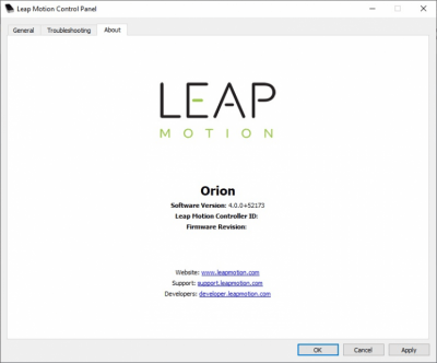 Capture d'écran de l'application Leap Motion - #3