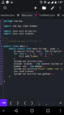 Capture d'écran de l'application Java N-IDE - #3